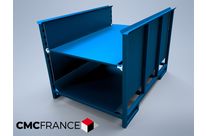 Palette métallique gerbable - ridelles de gerbage - prise 4 côtés | REF 616 / 691