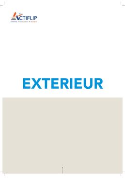 Catalogue Mobilier extérieur