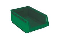 Manutan Expert - Lot de 12 Bacs à Bec Kangourou Vert 30L - Polyéthylène Haute Densité - Résistant Huiles et Graisses - Idéal Organisation Entrepôt