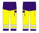 Pantalon haute visibilité TYPHON Marine/Jaune Fluo