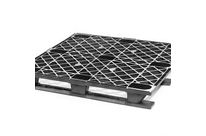 Palette plastique export 1200x1000 mm ajouré - 3 semelles