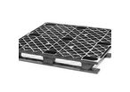 Palette plastique export 1200x1000 mm ajouré - 3 semelles