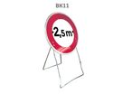 Panneau temporaire BK11 limitation de largeur