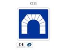 Panneau C111 entrée d'un tunnel