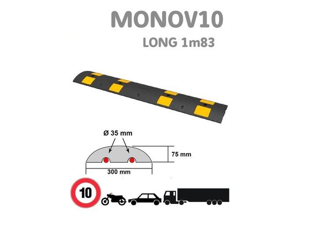 Ralentisseur MONOV10 Longueur 1M83 Haut 7.5 cm