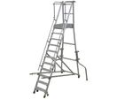 Facal - Plateforme mobile PIR 11 marches Aluminium - Hauteur travail 4.3m - Charge 150kg - Ergonomique