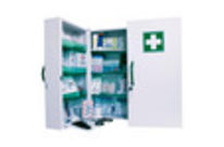 Armoire à pharmacie en métal garnie - 2 portes