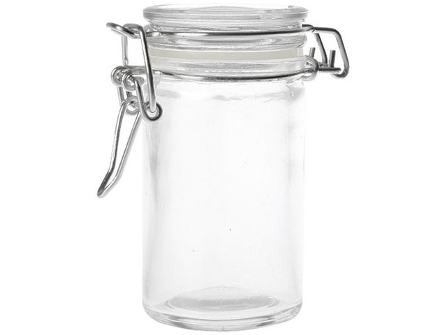 Petit bocal haut en verre joint blanc 6,5 cl x 48 Firplast