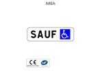 Panonceau stationnement réservé handicapé M6H
