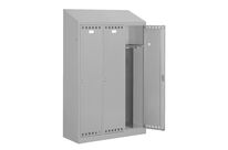 Vestiaire à toit incliné 3 postes pour industrie salissante