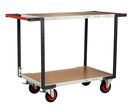 Servantes Flatpack 2 plateaux médium double poignées 400 kg