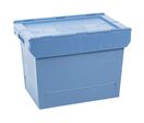 Bito - Bac de rangement 72L Bleu - Polypropylène - Couvercle double battant - Emboîtable - Usage alimentaire