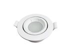 Support Spot Encastrable GU10 LED Orientable Rond BLANC