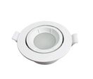 Support Spot Encastrable GU10 LED Orientable Rond BLANC