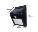 Applique Murale Solaire LED Noire 0.75W IP54