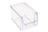 Bac à bec plastique transparent 3.8L gerbable usage alimentaire charge 10kg