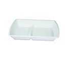 Barquette blanche 2 compartiment PP 251X174 H39 - X260 (4X65) Firplast