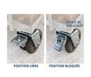 Frein pour roulettes de manutention lourde |  Kick Stop