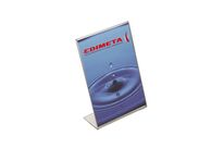 Porte-visuel incliné portrait 105 x 100 mm