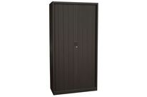 Manutan Expert - Armoire Métal Haute Orel 100x195cm Noir - 4 Tablettes 45kg - Fermeture à Clé - M1