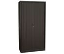 Manutan Expert - Armoire Métal Haute Orel 100x195cm Noir - 4 Tablettes 45kg - Fermeture à Clé - M1