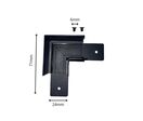 Connecteur Angle 90° pour Rail Magnétique en Saillie Noir + Connecteur Souple
