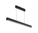 Suspension Linéaire LED 40W CCT Éclairage Haut et Bas Noir 120cm
