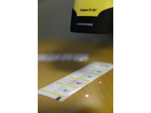 Etiquette code à barres deux dimensions