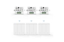 Interrupteur Mural sans Fil Bouton Triple avec 3 Récepteurs 220V 10A