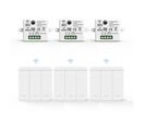 Interrupteur Mural sans Fil Bouton Triple avec 3 Récepteurs 220V 10A