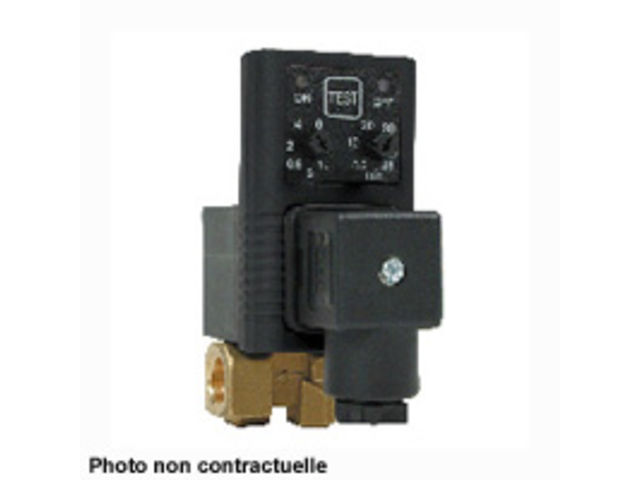 PURGE ELECTRIQUE TEMPORISEE 220V 1/4 G FEMELLE