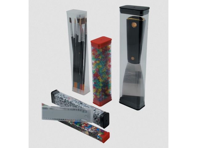 Tubes rectangulaires en plastique transparent série CTR