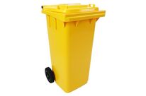 Manutan Expert - Poubelle Full Color 120L Jaune - Tri Sélectif Mobile - 62% Recyclé