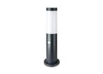 Borne de Jardin Acier Inoxydable avec Détecteur 45cm pour Ampoule E27 IP44 - Noir