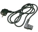 Cordon d'alimentation secteur avec connecteu r- IEC13 Coudée - schuko - noir - 2m