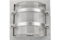 Hublot extérieur LARGO acier galva/dépoli E27 CFL 