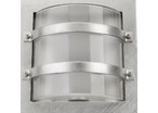 Hublot extérieur LARGO acier galva/dépoli E27 CFL 