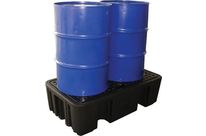 Bacs de rétention en plastique PEHD 2 fûts | BRPN 2F à 188 €HT