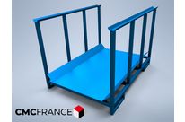 Palette métallique gerbable - ridelles de gerbage - prise 4 côtés | REF 611