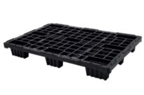Palette plastique grillagé, l80 cm x L120 cm, charge dynamique 1000 kg | 6000074630 