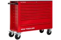 Servante d'atelier 7 tiroirs rouge extra large 1055 mm avec verrouillage intégré dans la poignée grandes roues ø160 mm MW Tools GW307RX