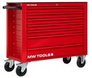 Servante d'atelier 7 tiroirs rouge extra large 1055 mm avec verrouillage intégré dans la poignée grandes roues ø160 mm MW Tools GW307RX