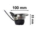 Spot LED Downlight Encastrable 6W Rond - Blanc Neutre 4000K - 5500K / Argent