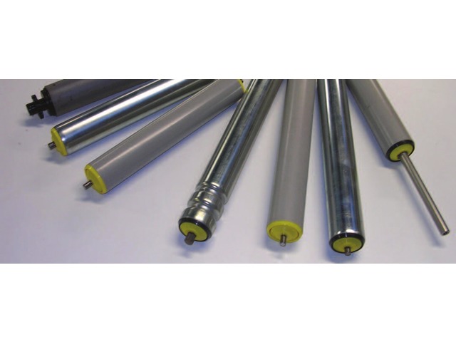 Rouleaux de manutention, tubes acier zingué axe acier - Force jusqu’à 9kg 