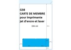 250 feuilles avec carte de membre pour imprimante jet d'encre et laser