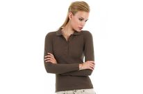 Polo safran femme manches longues 