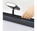 Spot LED sur Rail Magnétique Rectangulaire 48V 5W Orientable NOIR - Blanc Chaud 2300K - 3500K