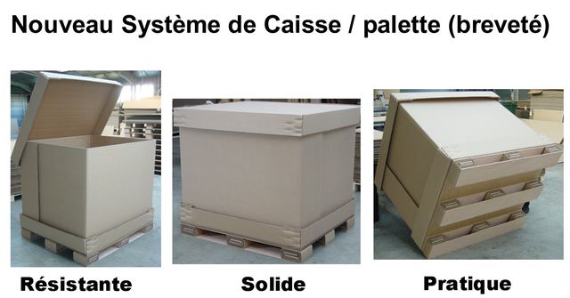 Caisse-palette brevetée en carton | Sofrapack  