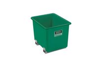 Bac PFV vert 2 200 litres + fourreaux - Résistant aux huiles, fioul, gasoil, produits