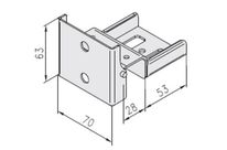 Connecteur Rack-Tube A Butée rétractable - Racks Dynamiques 60